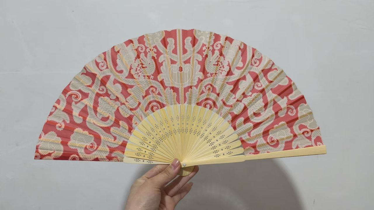 Веер складной шёлк — Вариант 6